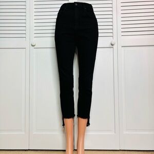 RAG & BONE Black Hampton Raw Hem Jeans Size 29